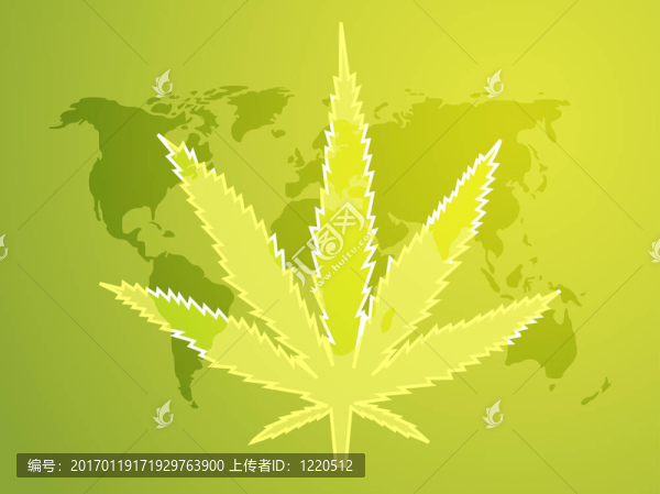 大麻葉插圖