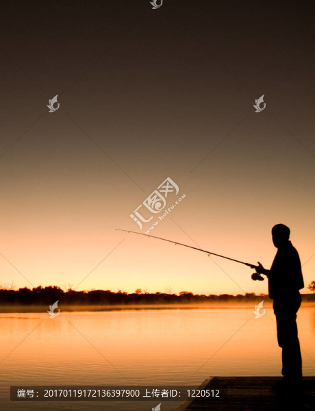 釣魚silhoutte