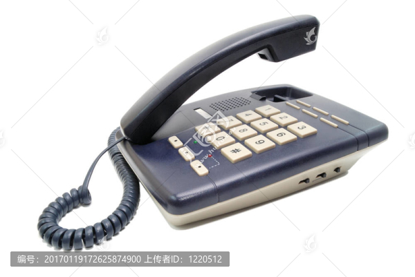 帶有白色按鈕的電話