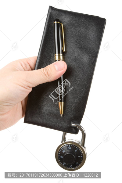 支票簿和鎖