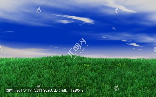 藍(lán)天上的綠地