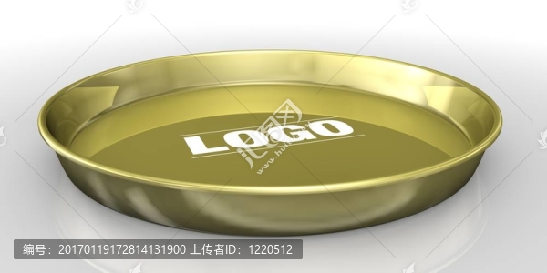 白色背景下的金托盤服務(wù)