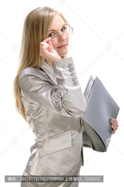 年輕的女商人的肖像