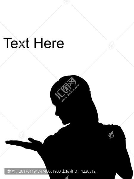 年輕女子指著她的手掌