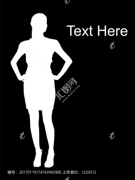 站著女人的前視圖