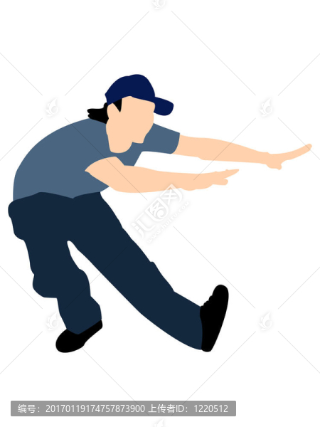 帶帽的跳舞男