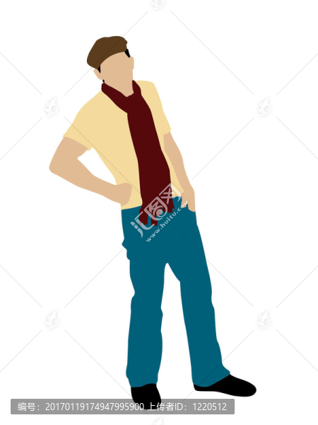 時(shí)尚的男人站