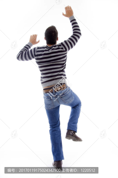 跳舞攀登者的姿勢