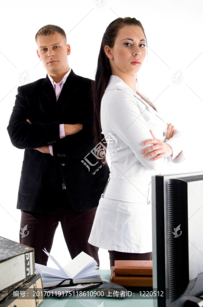與老板站在一起