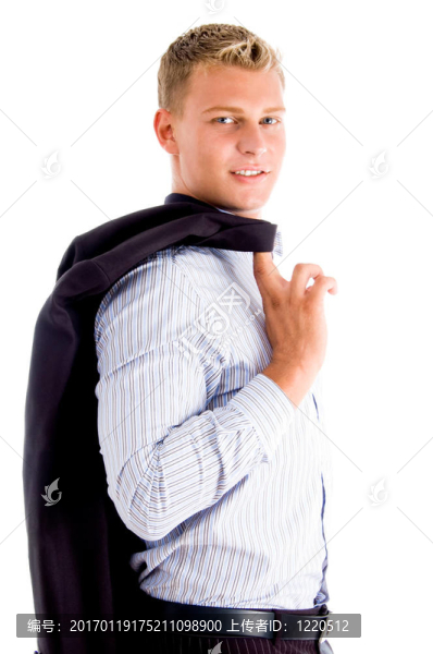 穿外套的白人男子