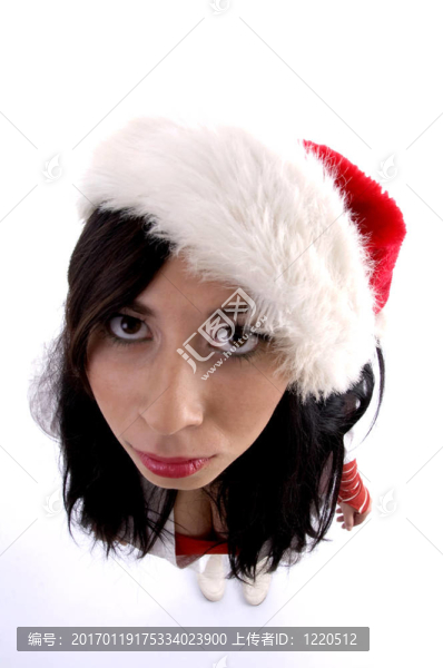 年輕漂亮女人的空中觀