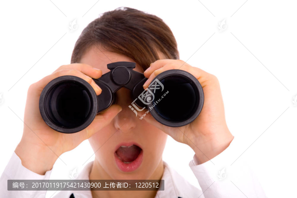 女性雙目透視