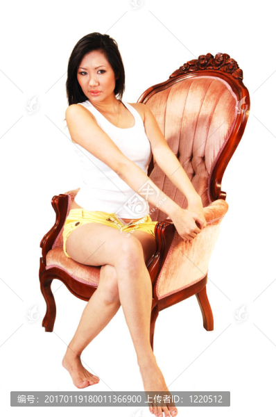 美麗的亞洲女人。