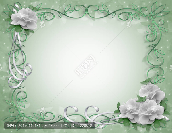 婚禮邀請(qǐng)Border,White,Ros-匯圖網(wǎng) www.fosd68.com 婚禮邀請(qǐng)Border,White,Ros