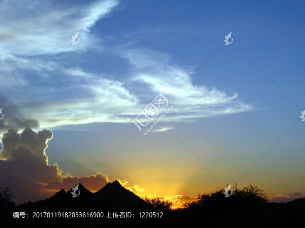 藍色的天空