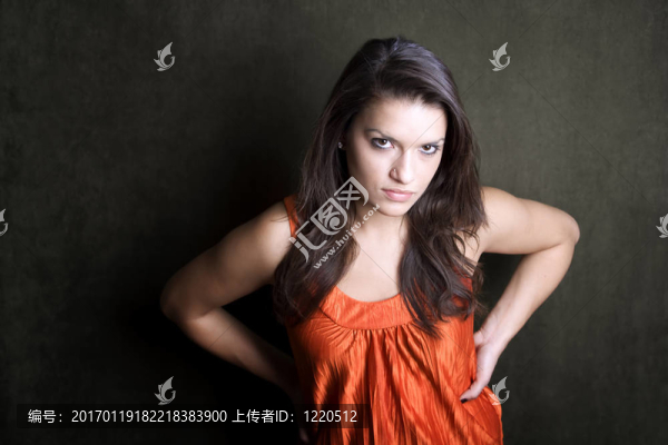 失意的Hispanic,Woman