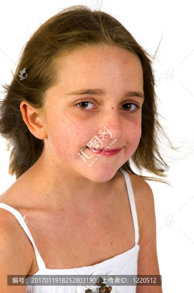 一個友好的女孩的肖像