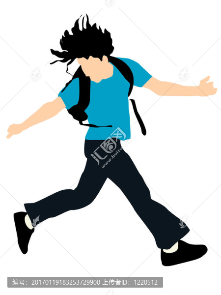 跳躍的年輕人