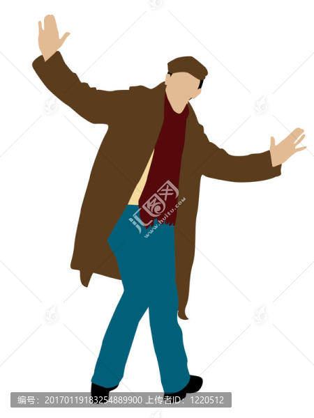 穿外套的年輕人