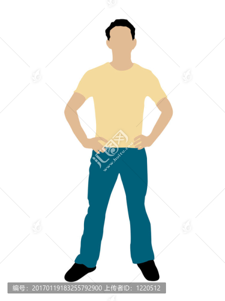 英俊的男人站