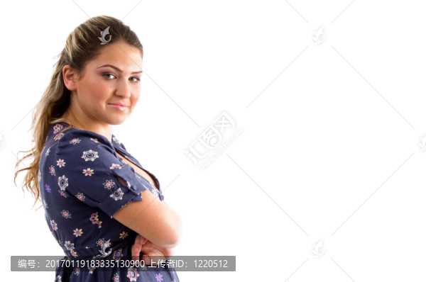 微笑女性肖像