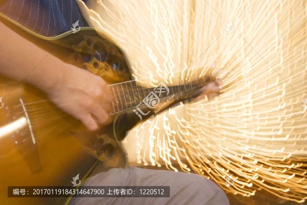 爵士吉他手堵塞