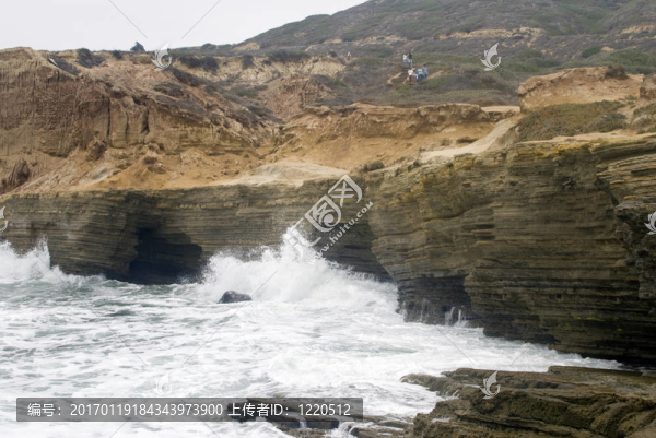 加利福尼亞崎嶇的海岸