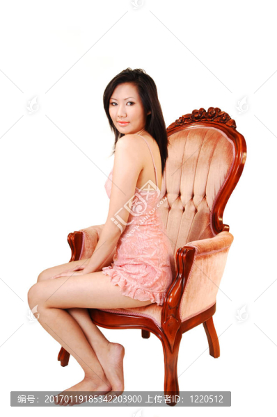 美麗的亞洲女人。