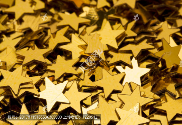 金色的星星背景