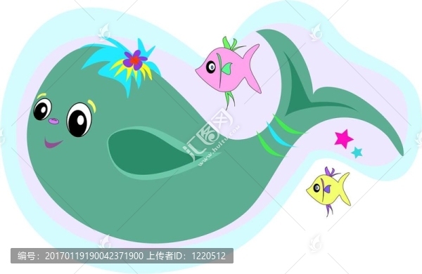 可愛的藍(lán)鯨與魚的朋友-匯圖網(wǎng) www.fosd68.com 可愛的藍(lán)鯨與魚的朋友