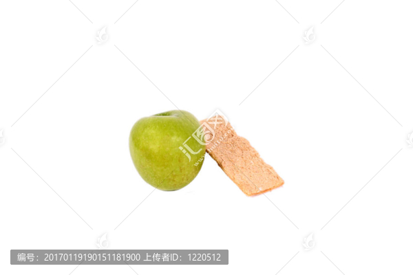 青蘋果和烤面包