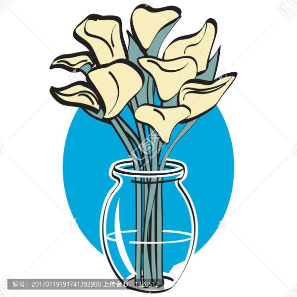 復(fù)活節(jié)百合剪貼畫