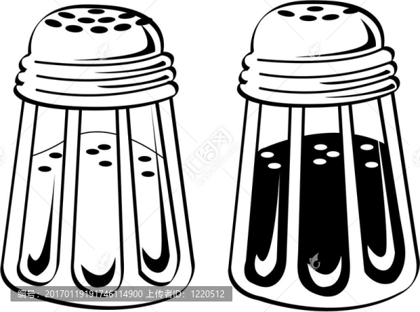 鹽和胡椒夾藝術