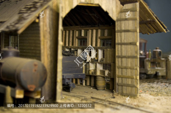 一種模型建筑中的軌道車