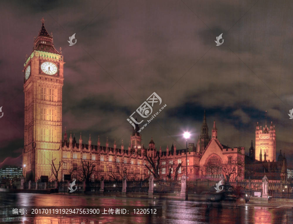 國會大廈的夜間景觀