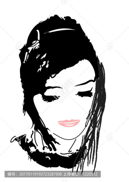 女子手繪插畫(huà)