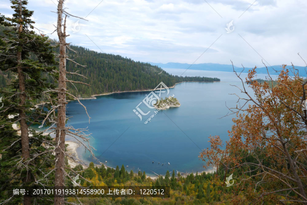 翡翠灣太浩湖加利福尼亞