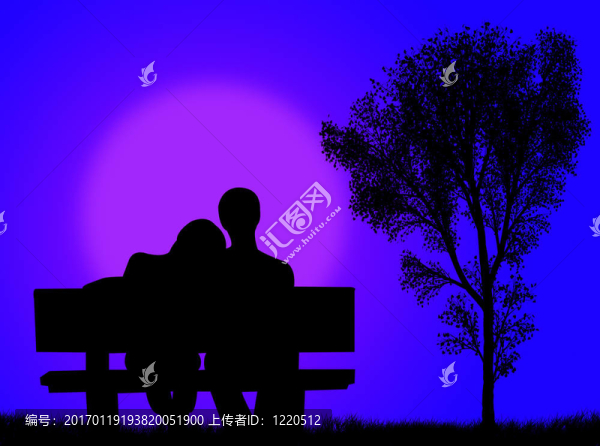 長(zhǎng)椅上的戀人