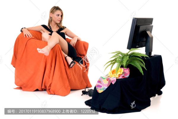 優(yōu)雅的女士電視