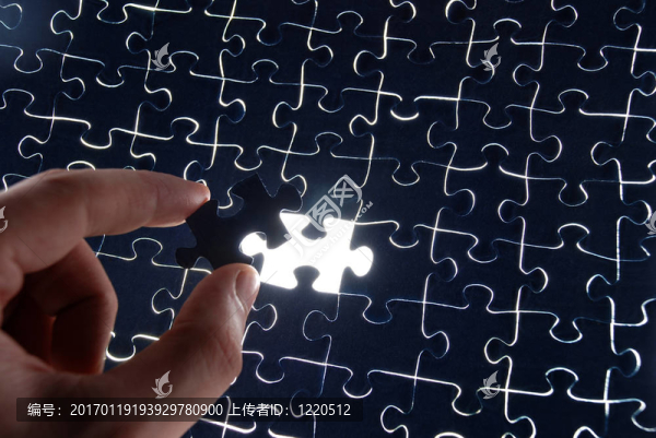 拼圖背景與缺少一塊