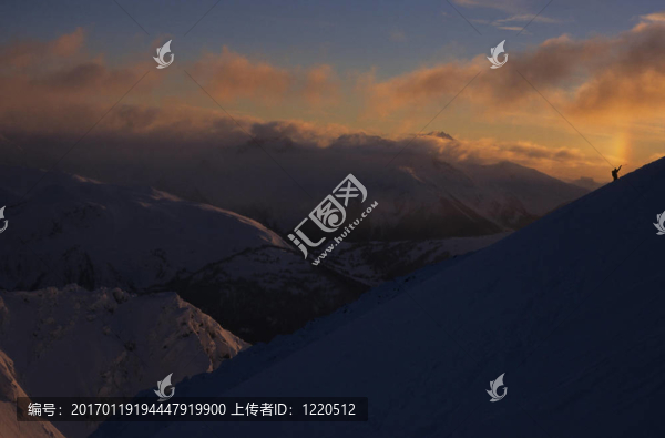對患病的Ridge,Blackcomb滑雪