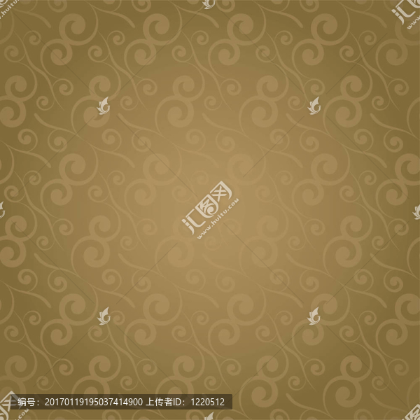 重復(fù)的金色漩渦