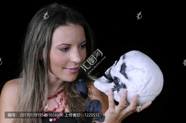 特寫年輕漂亮的女人