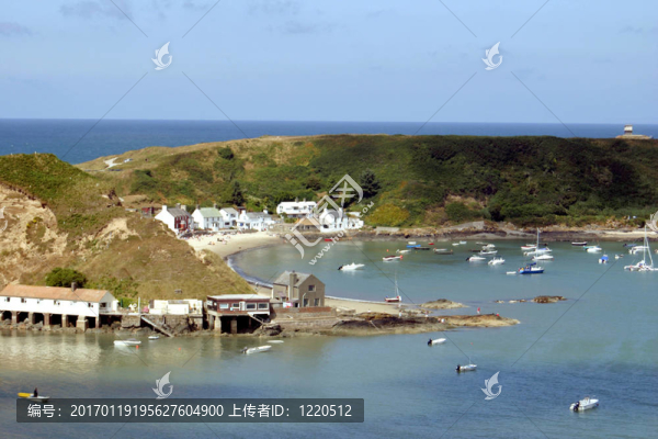 在門廊dinll鋏N海灘；北威爾士；英國。