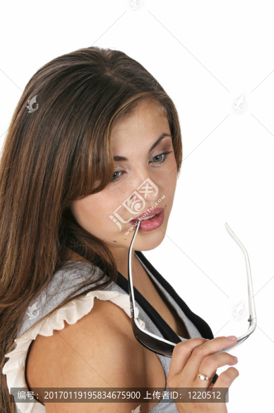 特寫年輕漂亮的女人