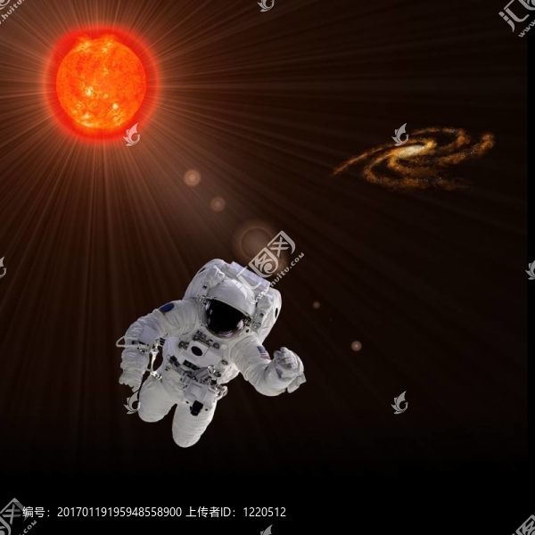 宇航員和太陽