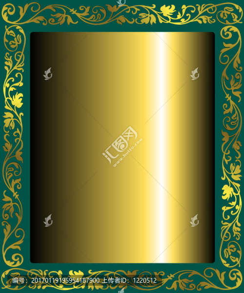金色的抽象框架