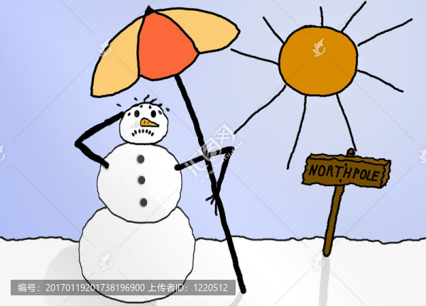 出汗的雪人