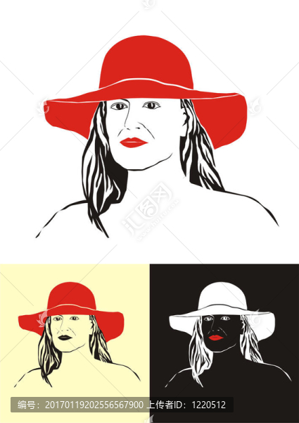 帽子里的女人