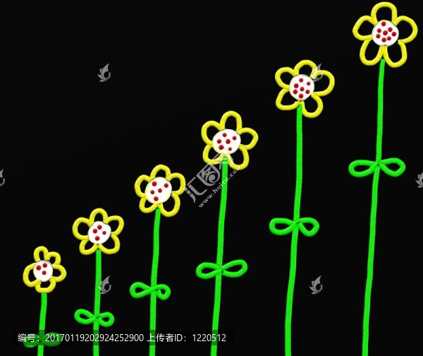 粘花
